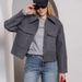 Women's Tweed Jacket Open Front Cardigan Coat Long Sleeve Notch Lapel Large Pockets Autumn Winter Outerwear_ecoleips.com