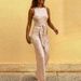 Women's Clothing Round Neck Sleeveless Personalized Sequined Silver Dot Jumpsuit_ecoleips.com