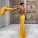 Women's Sexy Satin Ribbon Halter Strapless Sleeveless Maxi Dress – Elegant Party Evening Gown 2026_ecoleips.com