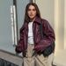 K Retro Motorcycle Style Leather Jacket For Women; Fashionable Matte Leather Jacket For Women's Outerwear._ecoleips.com