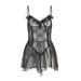 Sexy Lingerie Lace Nightdress Open Crotch No Need To Remove Flirting Sheer Nightgown Maid Temptation Passion Teasing_ecoleips.com