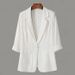 ng2510292 Linen Small Blazer For Women, Thin 2024 Summer Suit, Korean Version, Sun Protection, Casual British Style, White And_ecoleips.com