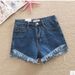 Korean 2025 Summer New Style High-Waisted Slimming Denim Shorts With Fringe And Wide Legs For Women_ecoleips.com