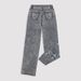 Heavy Embroidered Stretch Denim Pants – Retro High-Waisted Flared Jeans For Women_ecoleips.com