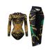 Women's Clothing One Piece Swimsuit Conservative Belly Covering Bikini With Beach Skirt Chiffon Wrap Hot Spring Swimwear For Women_ecoleips.com