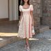 DiYun European And American Elegant Short-Sleeve Jacquard Strapless Long Dress Women's Clothing 2026 Summer_ecoleips.com