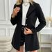 AC673 New 2024 Autumn European And American Style Street Fashion Thick Turn-Down Collar Slim Fit Women's Trench Coat_ecoleips.com