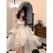 off the Shoulder Evening Gown Luxury Slimming Sweet Princess Dress Heavy Duty New Spring Style Light Dress Women's Party Wear_ecoleips.com