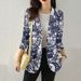 Plant-themed Series 2024 Autumn New Casual Blazer With 3D Digital Print For Women WL008_ecoleips.com