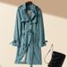 Korean Plus Size Trench For Women, Mid-Length, 2025 Spring And Autumn New Fashion, Petite Trendy British Style_ecoleips.com