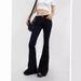Women’s Clothing Ins Hot Girl Style Raw Edge Slim Embroidery Low Waist Flared Jeans Autumn New Slim Jeans_ecoleips.com