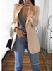 K New Fashion Casual Slim Fit Flared Blazer Women's Tailored Overcoat_ecoleips.com