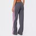 Women's Clothing Side Striped Straight Sports Casual Pants For Women Spring And Autumn New Retro Loose Wide Leg Drape Pants_ecoleips.com