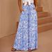 European And American Women's Clothing 2026 Summer Bohemian Versatile Loose Casual With Tie-Waist High-Waisted_ecoleips.com