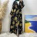 Women's Clothing Fashion Cardigan Gold Stamped Large Swing Elegant Robe_ecoleips.com