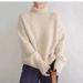 Women's Oversized High Neck Knit Sweater - Soft & Warm Winter Pullover, Casual Loose Fit Tunic Top For Layering (Multiple Colors)_ecoleips.com