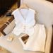 Women's Clothing Casual Temperament Loose Loose Feeling Suit Vest Shorts Two Piece Suit_ecoleips.com