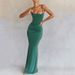 Women's Clothing Fishbone Backless Suspender Fishtail Skirt Long Dress_ecoleips.com