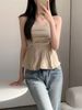 White Strapl Vest Women Summer Outdoor Chic Design Slimming Ort Pure Desire Trendy Top Commute Sle Color_ecoleips.com