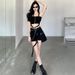 Short Top Hot Girl Ins Shorts Half Skirt Sports Women Summer Outerwear Street Style Mature Sister Full Set_ecoleips.com