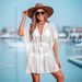 Women's Clothing Lace Ball Cardigan Bikini Cover Up Beach Dress_ecoleips.com