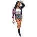 2025s F207 Women's Jeans Low Waist Patchwork Slim Fit Stretch Irregular Trendy Denim Shorts_ecoleips.com