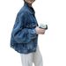 2026 Spring And Autumn New Casual Fashion Retro Denim Jacket For Women, Trendy Loose Hong Kong Style Slimming Top_ecoleips.com