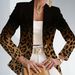 Women's Elegant Lapel Printed Knit Suit Jacket Bestseller Stylish Blazer_ecoleips.com