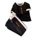 Women's Casual Two-Piece Set - Loose Fit Short Sleeve Top & Comfortable Bottoms For Spring/Summer_ecoleips.com