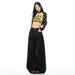 Dark Blue Fleece-lined Wide-leg Jeans For Women, 2025 Autumn And Winter New Style, High-waisted, Loose, Straight-cut,_ecoleips.com
