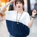 Top Summer Korean Plus Size Women's Loose Batman Student Women's Short Sleeve T-Shirt Summer Dress_ecoleips.com