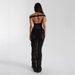 Sexy Fashion Sleeveless Backless Lace Dress European American Style Ins Pleated Long Skirt for Women_ecoleips.com