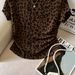 Women's Clothing Summer Y2K Women's Leopard Print Crew Neck Short Sleeve Top Slim Fit Sexy Loose Casual Flattering T-Shirt_ecoleips.com