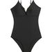 Women's Clothing One Piece Solid Color Swimsuit Sexy Backless Bikini_ecoleips.com