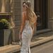 Women's Clothing Premium Summer Maxi Dress Sleeveless White Lace Casual Vacation Style Elegant Slim Fit Women's Dress_ecoleips.com