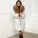 Luxury Faux Fur Coat For Women - Long Plush Winter Coat, Soft & Warm, Fashionable Outerwear For Fall & Winter (Black/Yellow Long Hair/Snow_ecoleips.com