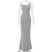 Satin Slip Sleeveless Backless Maxi Dress Y2K Summer Bodycon Elegant Sexy Outfits Ladies Birthday Party Club_ecoleips.com