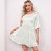 European And American Cross-Border Trade New Hot-Selling Fashion Solid Color Loose Waist Sleeve Short Sequin Party Dress_ecoleips.com