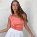 Verve 2025 New Cotton Linen White Lantern Sleeve V-neck Top And Shorts Set Summer Women's Two-piece Outfit_ecoleips.com