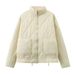2025 Autumn And Winter European And American Cross-border Women's Clothing Urban Casual Washed Cotton Clothes Jacket Jacket_ecoleips.com