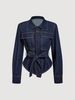 Waist-Defining Denim Jacket With Detachable Belt – Effortless Chic For Global Citizens (Versatile Blue Blazer,Seasonal Staple)_ecoleips.com