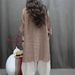 Women's Retro Embroidered Shirt Casual Literary Pullover Top Mid-Length Loose Fit Summer Heavy-Duty Cotton Linen_ecoleips.com