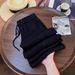 Women's Clothing Glittering Starry Sky Ice Silk Women's Wide Leg Pants Summer Pure Desire Style New High Waist Straight Floor Length Black Trousers_ecoleips.com