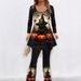 Yoga Outfit With A High-end Feel For Women, Slimming Form-fitting, Long-sleeved And Long-pants Graffiti Style Set_ecoleips.com
