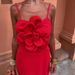 Women's Clothing Ice Silk Wrinkle Handmade Large Flower Sling Female Evening Dress Long Skirt_ecoleips.com