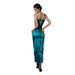 Women's Clothing Women's Blue Fishbone Strapless Fitted Top And Satin Fishtail Pencil Skirt Two Piece Mermaid Inspired Suit_ecoleips.com