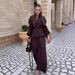 Women's Spring Temperament V Neck Cardigan Top And High Waisted Skirt Set Long Sleeved Waist Cinching Outfit_ecoleips.com