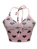 2025 Summer New European And American Cross-Border Valentine's Day Women's Heart Hanging Neck Tie-Up Crop Top Sexy_ecoleips.com