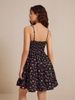 Elegant Floral Slim-Fit Ruched Cami Dress Exquisite Craftsmanship Versatile Perfect For Daily Commute Dates & Trips_ecoleips.com