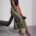Luxury Satin Midi Skirt - High Shine A-Line Skirt For Women, Elegant Office & Party Pencil Skirt With Premium Drape_ecoleips.com